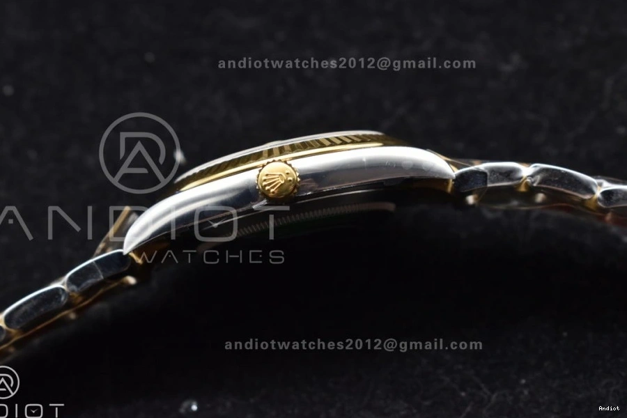 1:1 Oyster YG Bracelet Edition Best Clean SS Black Stick on 126333 41 VR3235 Steel Dial DateJust 904L 0512